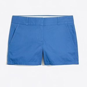 J. Crew** Blue 4” Broken In Chino
